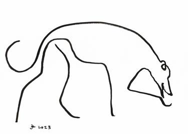 Original Conceptual Dogs Drawings by Jenea Kaitaz
