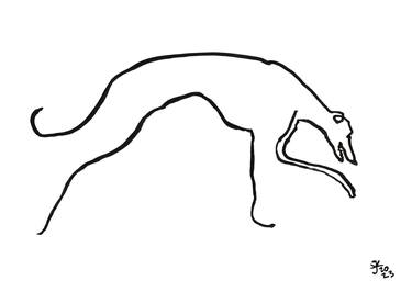 Greyhound Dog 3 Minimalist. thumb