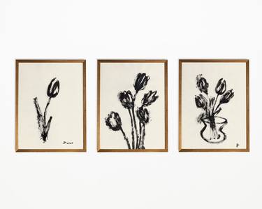 Floral Melancholy (set of 3 ~ 8.3 x 11.7 in ~ Each) thumb