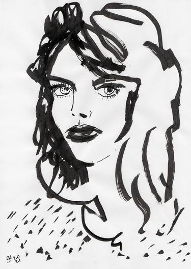 Original Portrait Drawings by Jenea Kaitaz