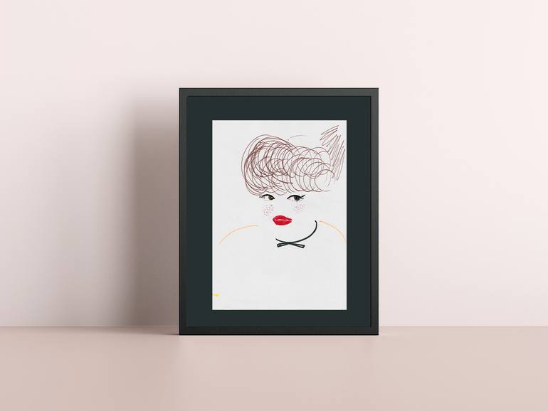 Original Conceptual People Drawing by Jenea Kaitaz