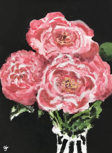 Original Expressionism Floral Paintings by Jenea Kaitaz