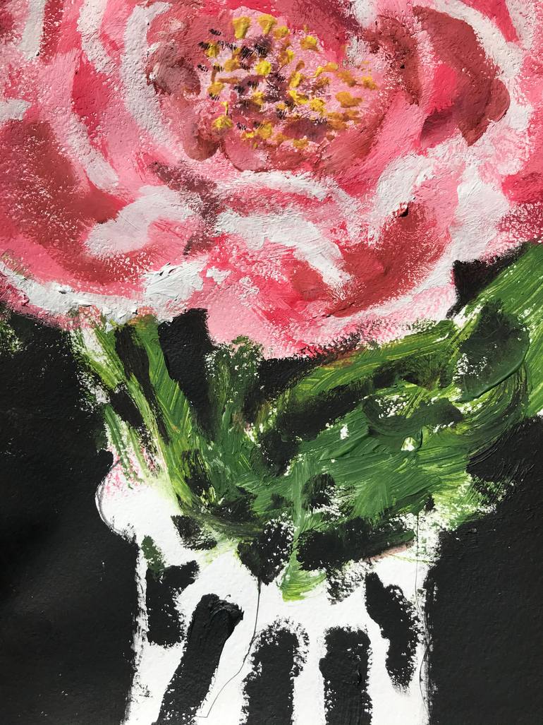 Original Conceptual Floral Painting by Jenea Kaitaz