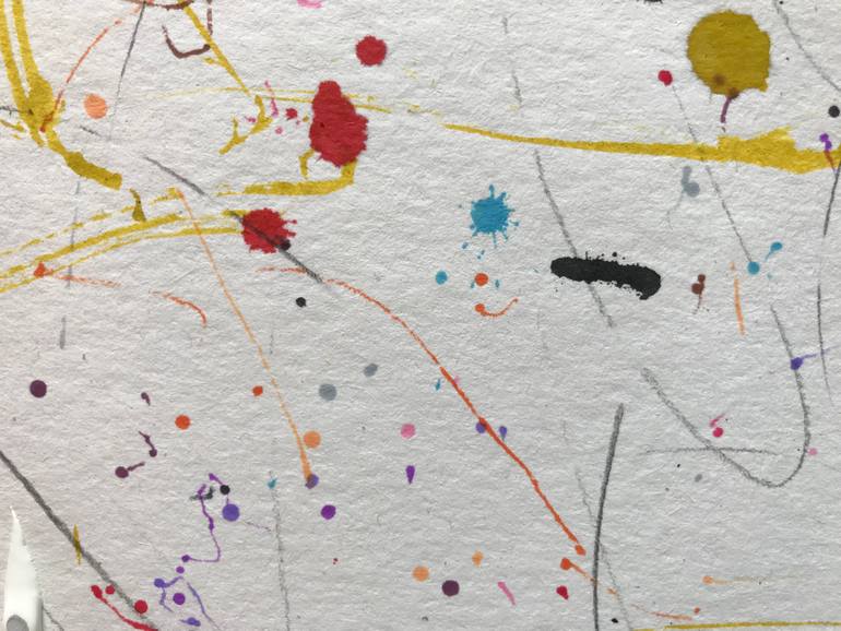 Original Abstract Expressionism Abstract Painting by Jenea Kaitaz