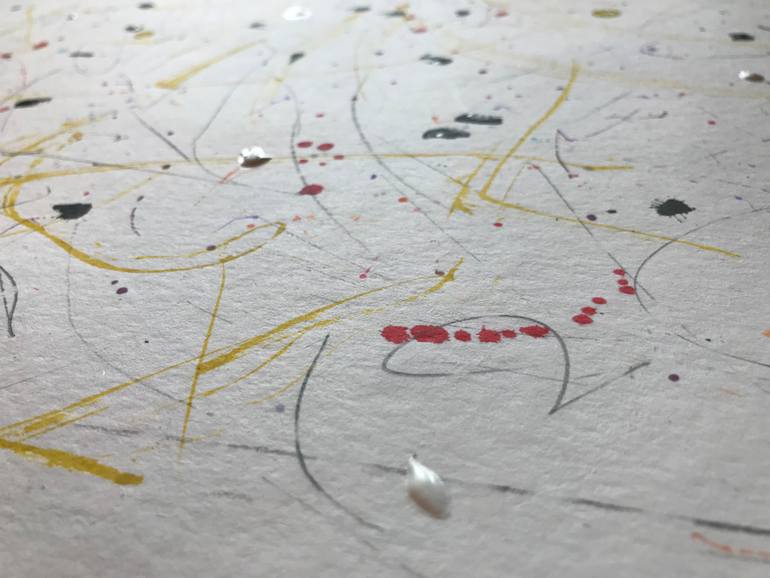 Original Abstract Expressionism Abstract Painting by Jenea Kaitaz