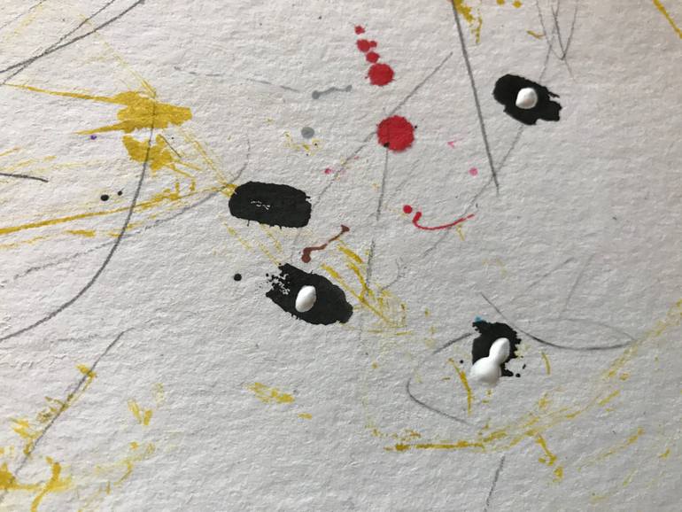 Original Abstract Expressionism Abstract Painting by Jenea Kaitaz