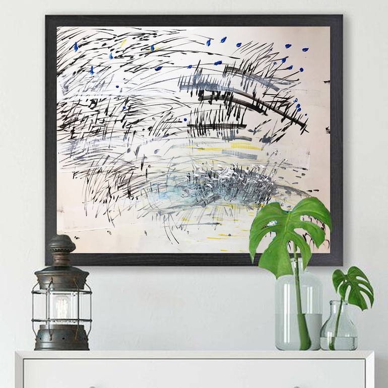 Original Abstract Expressionism Abstract Painting by Jenea Kaitaz