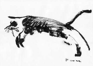 Original Expressionism Animal Drawings by Jenea Kaitaz