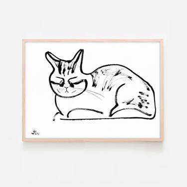 Original Cats Drawings by Jenea Kaitaz