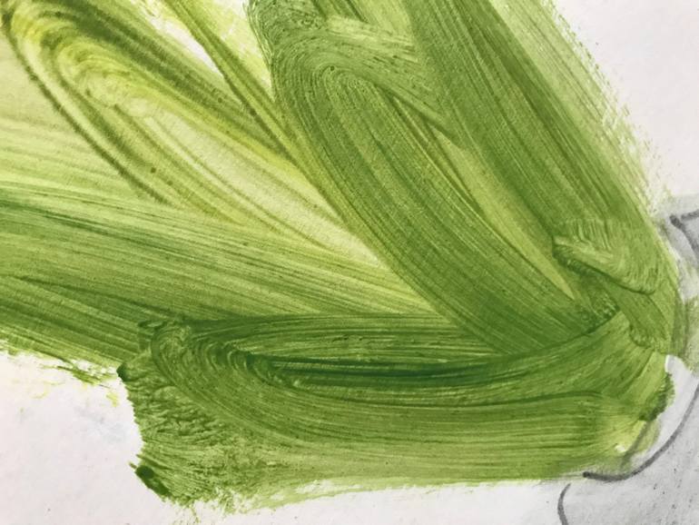 Original Expressionism Floral Painting by Jenea Kaitaz