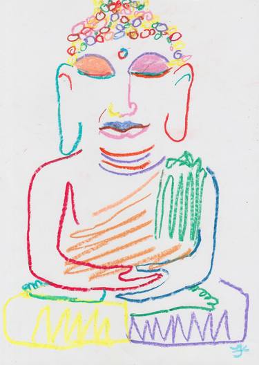 Colored Buddha. thumb