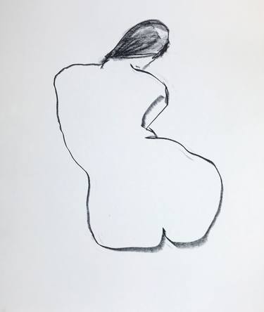 Print of Expressionism Nude Drawings by Jenea Kaitaz