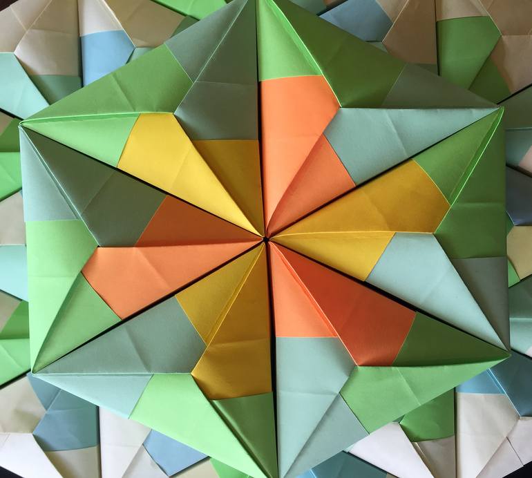 Print of Geometric Installation by CJ Reuel