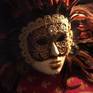 Collection Venice, Italy - Carnival Masks at night by Loeber-Bottero - Limited edition