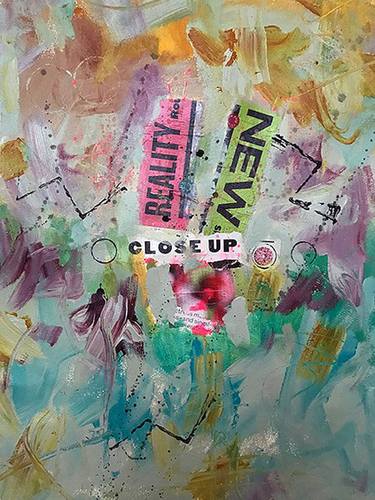 Original Abstract Collage by Lee Zasloff