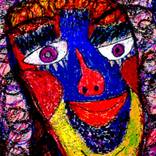 Flourescent Face by Donna Kuhn