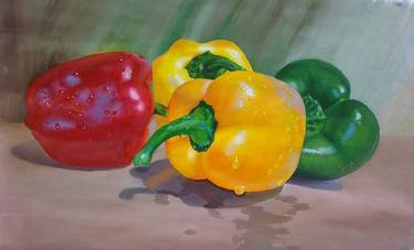 Capsicum In Wet (Painting) thumb