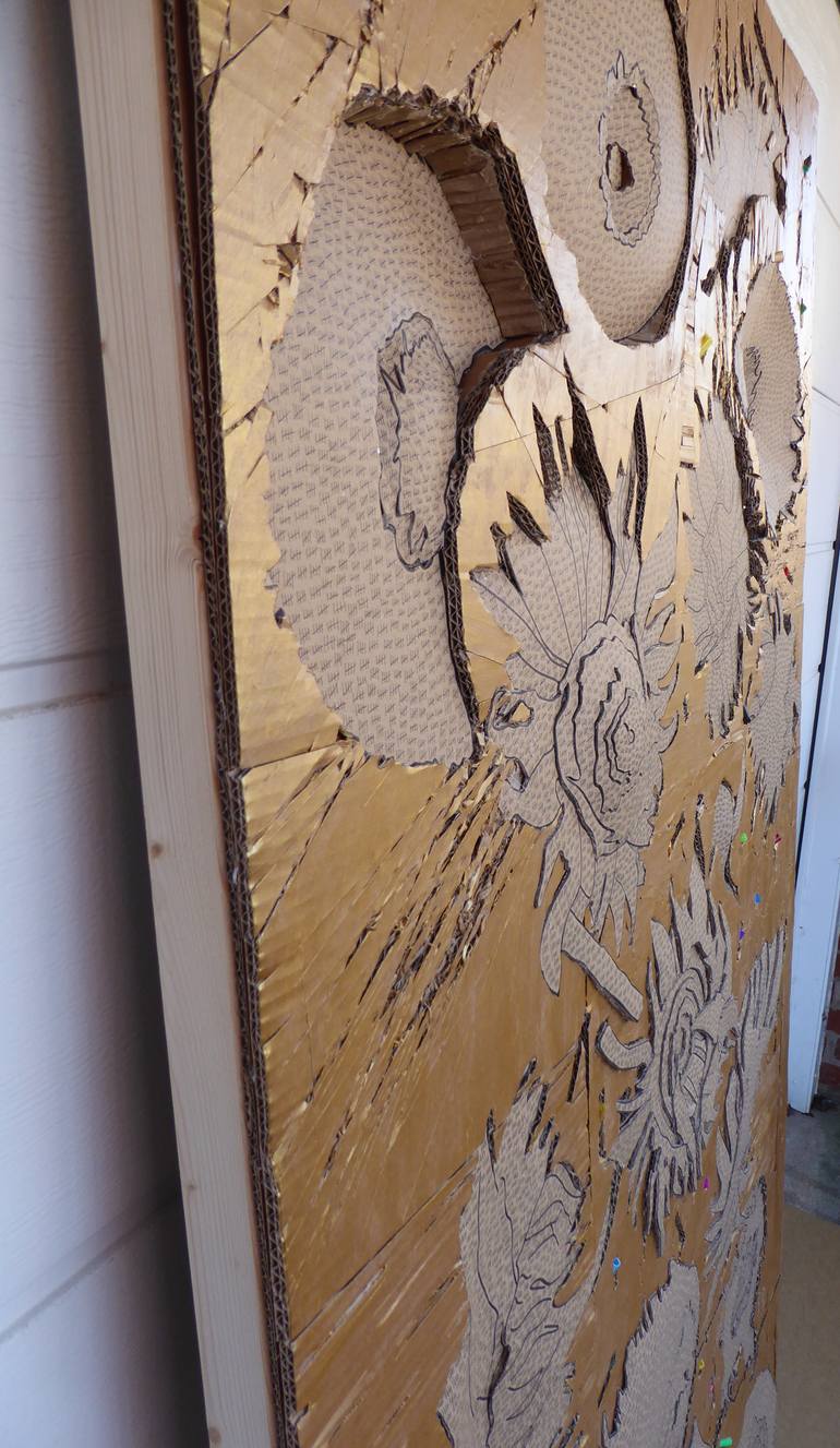 Original Abstract Expressionism Still Life Collage by James Lake