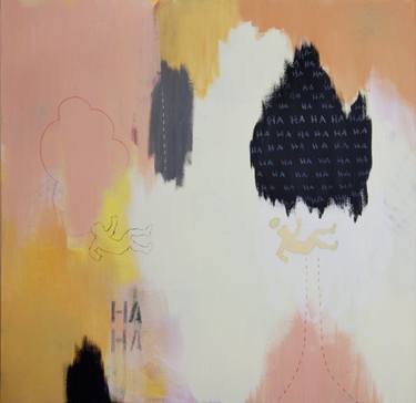 Saatchi Art Artist Ashley Cunningham; Painting, “HAHA (SOLD)” #art