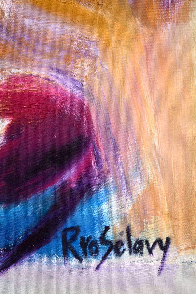 Original Abstract Expressionism Abstract Painting by Rrose Sélavy
