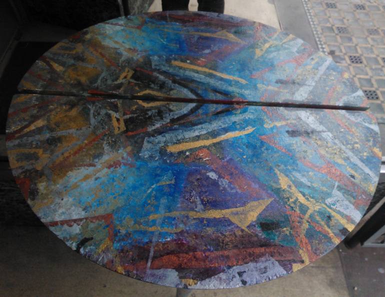 Abstracted painted Table - Print