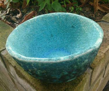 Smelted Copper/Glaze Earthenware  bowl thumb