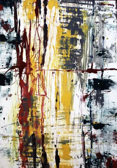 Original Abstract Expressionism Abstract Printmaking by Sirpa Häkli