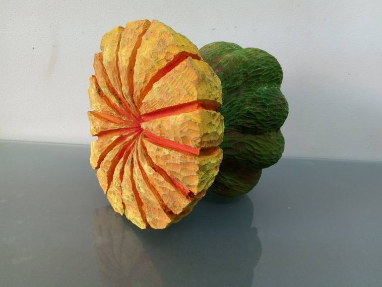 Original Abstract Botanic Sculpture by Haruko Yamada