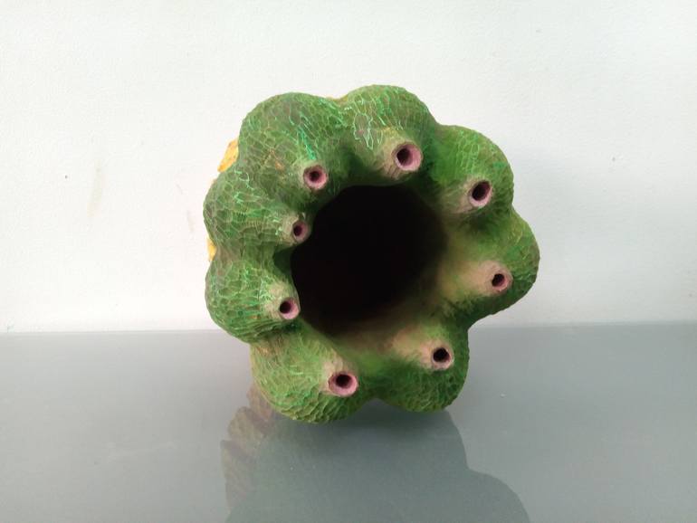 Original Abstract Botanic Sculpture by Haruko Yamada