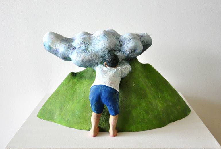 Original Surrealism Nature Sculpture by Haruko Yamada