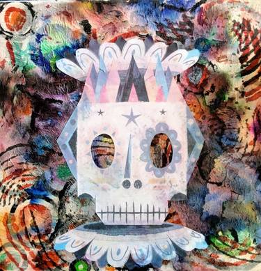 Print of Abstract Mortality Collage by Isabel Delagranja