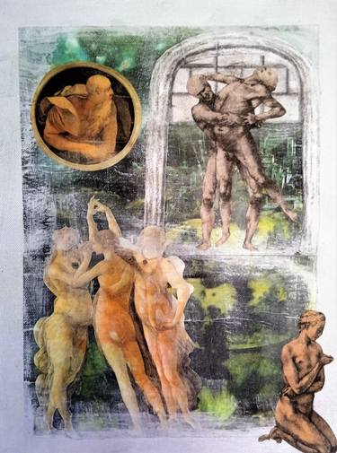 Original Figurative Performing Arts Collage by Isabel Delagranja