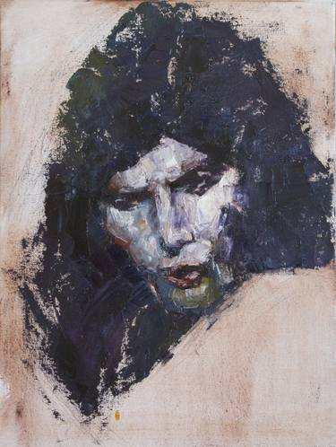 Print of Abstract Expressionism Portrait Paintings by Oneyung Kim