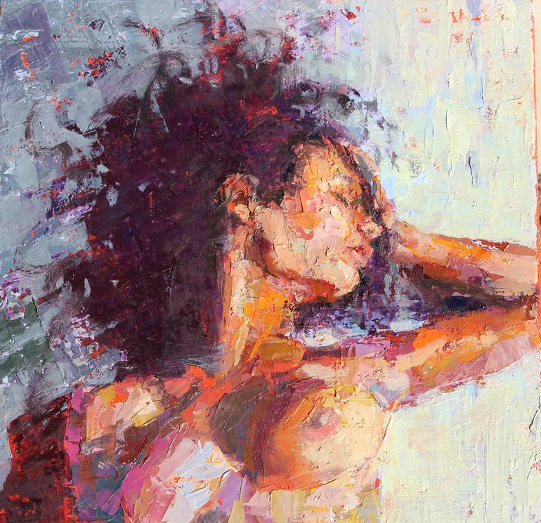 Print of Abstract Portrait Paintings by Oneyung Kim
