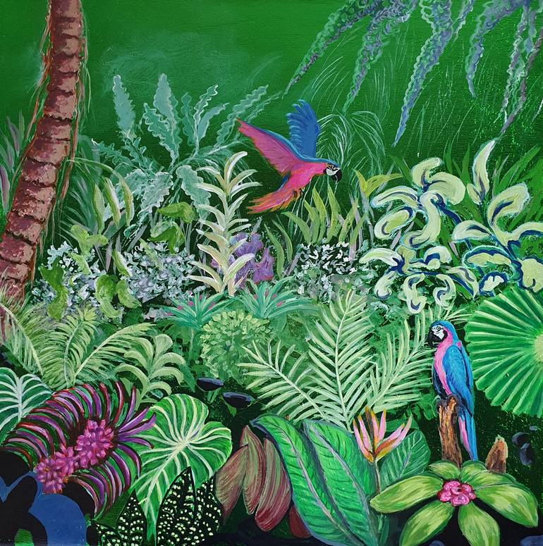 Jungle - 1 Painting by Christine Bleny | Saatchi Art Brunei