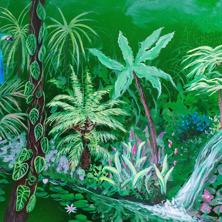Original Fauvism Floral Painting by Christine Bleny