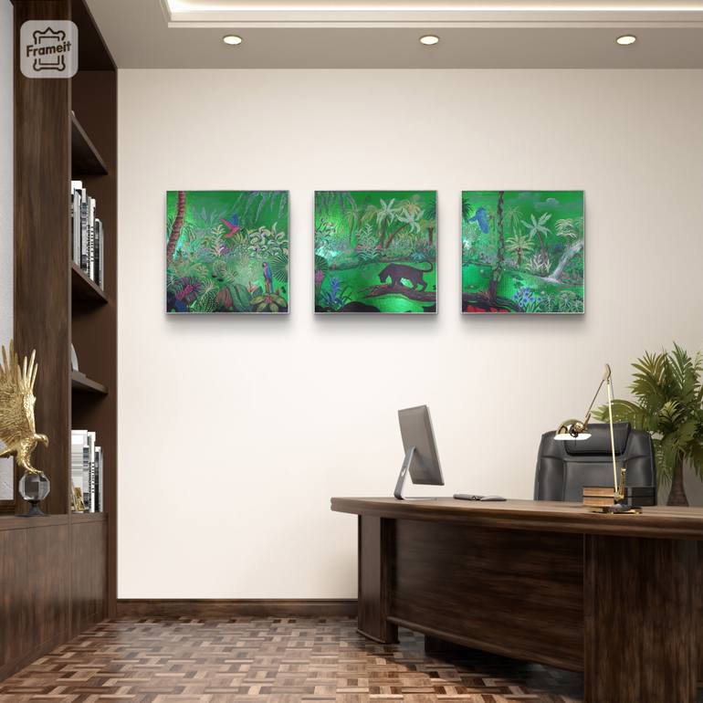 Copy of Jungle - 3 Painting by Christine Bleny | Saatchi Art Malta