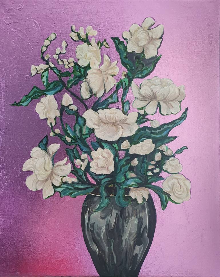 Birch Trees painting Painting by Christine Bleny | Saatchi Art