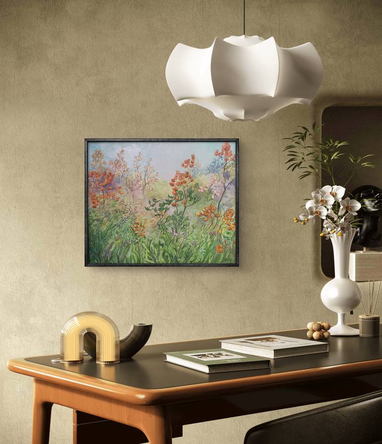 Original Abstract Expressionism Landscape Painting by Christine Bleny