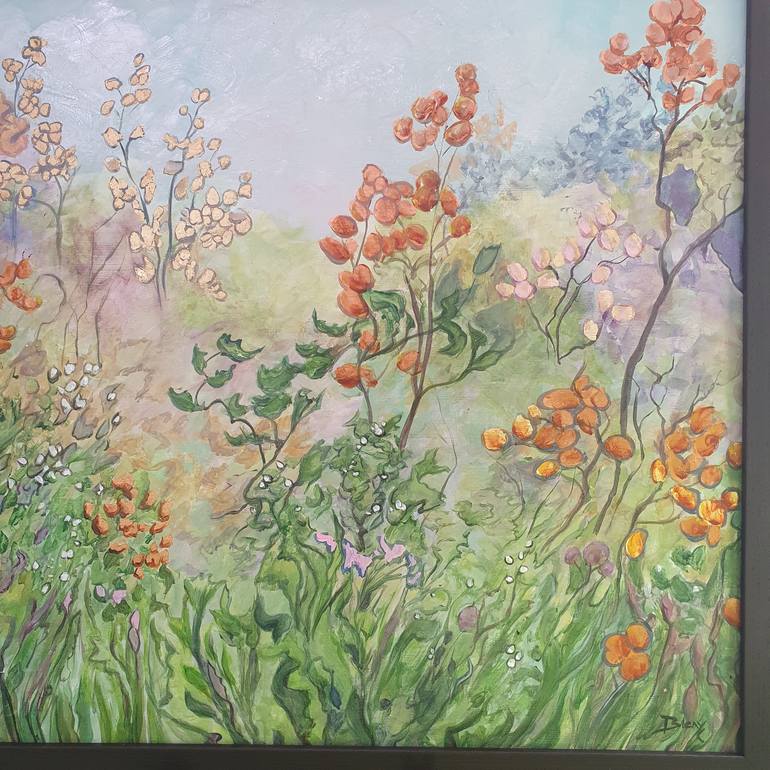 Original Abstract Expressionism Landscape Painting by Christine Bleny