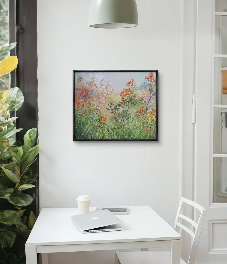 Original Abstract Expressionism Landscape Painting by Christine Bleny