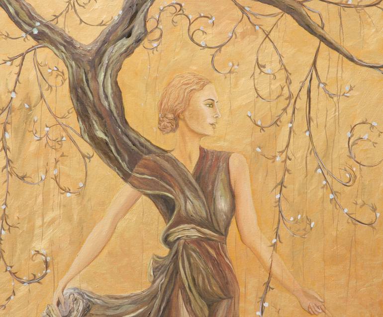 Original Art Deco Landscape Painting by Christine Bleny