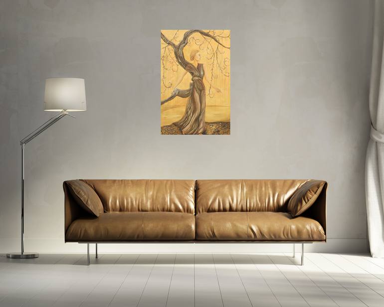 Original Art Deco Landscape Painting by Christine Bleny