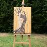Part of my new gold series, symbioses between woman and tree, which is ending by the woman leaving,the life leaving the tree