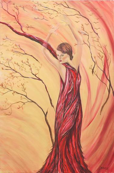 Original Fine Art Tree Paintings by Christine Bleny