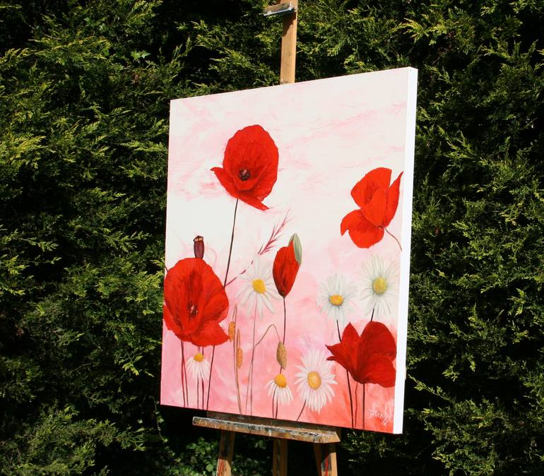 Original Floral Painting by Christine Bleny
