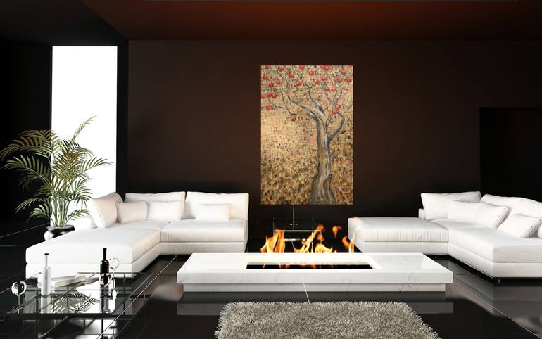 Original Abstract Tree Painting by Christine Bleny