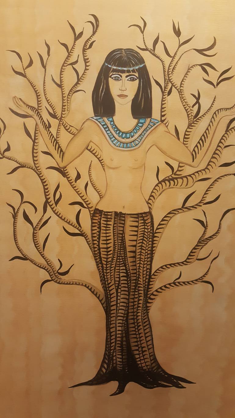 EgyptTree Of Life Painting by Christine Bleny Saatchi Art