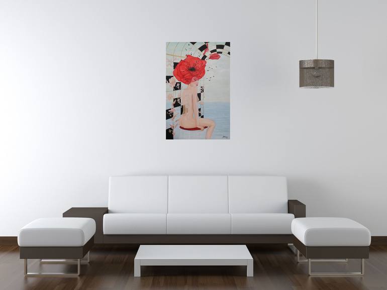 Original Conceptual Women Painting by Christine Bleny