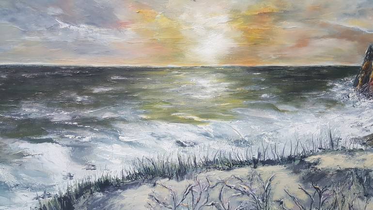 Original Figurative Seascape Painting by Christine Bleny